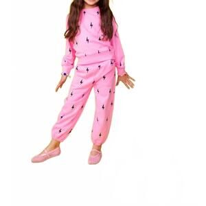 NEW MINI DREAMERS girls evelyn crystal bolt set in pink